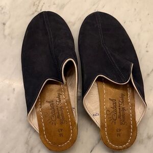 Navy suede Slip-On Shoes